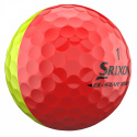 Srixon Q-Star Tour Divide Golfboll Gul/Röd - Dussin