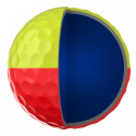 Srixon Q-Star Tour Divide Golfboll Gul/Röd - Dussin