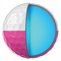 Srixon Q-Star Tour Divide Golfboll Vit/Rosa - Dussin