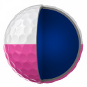Srixon Q-Star Tour Divide Golfboll Vit/Rosa - Dussin