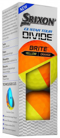 Srixon Golfboll Q-Star Tour Divide Gul/Orange (3-pack)