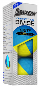 Srixon Golfboll Q-Star Tour Divide Gul/Blå (3-pack)
