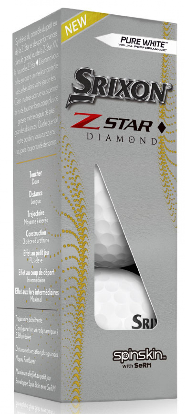 Srixon Golfboll Z-Star Diamond Vit (3-pack) i gruppen Golfbollar / 3-pack hos Dimbo Golf AB (6818026-321237)