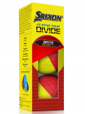 Srixon Golfboll Q-Star Tour Divide 2024 Gul/Röd (3-pack)