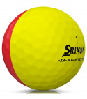 Srixon Golfboll Q-Star Tour Divide 2024 Gul/Röd (3-pack)