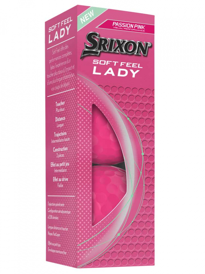 Srixon Golfboll Softfeel Rosa Dam (3-pack) i gruppen Golfbollar / 3-pack hos Dimbo Golf AB (6818043-50)