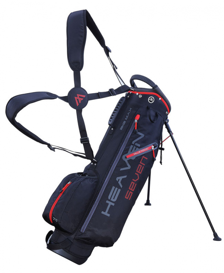 Big Max Bärbag Heaven Seven Svart/Röd i gruppen Bagar / Bärbagar / Big Max Bärbagar hos Dimbo Golf AB (7711009-99)