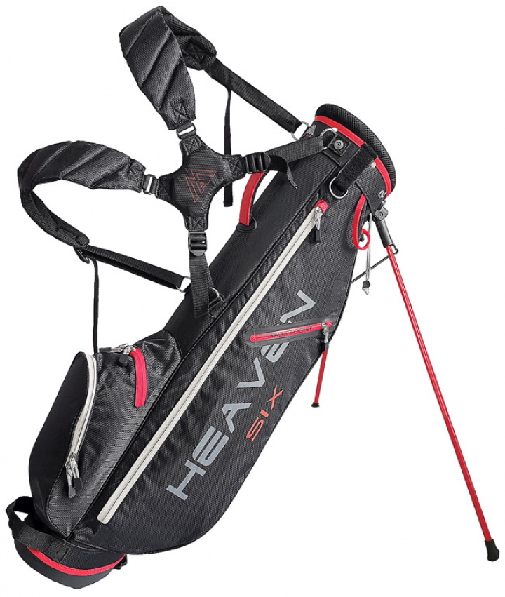 Big Max Bärbag Heaven 6 Svart/Röd i gruppen Bagar / Bärbagar hos Dimbo Golf AB (7711016-9950)