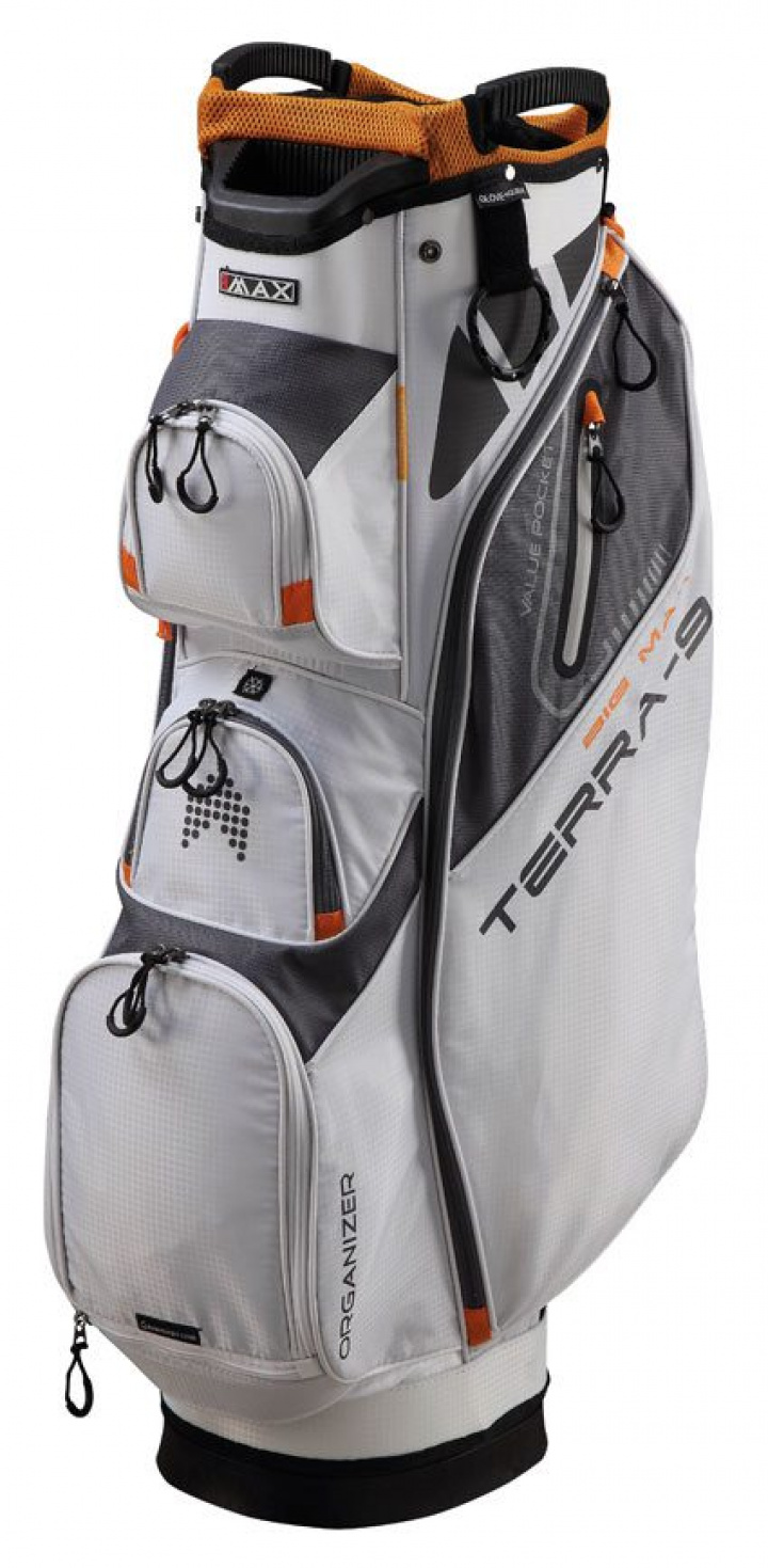 Big Max Vagnbag Terra 9 Vit/Grå i gruppen Bagar / Vagnbagar hos Dimbo Golf AB (7712015-109260)