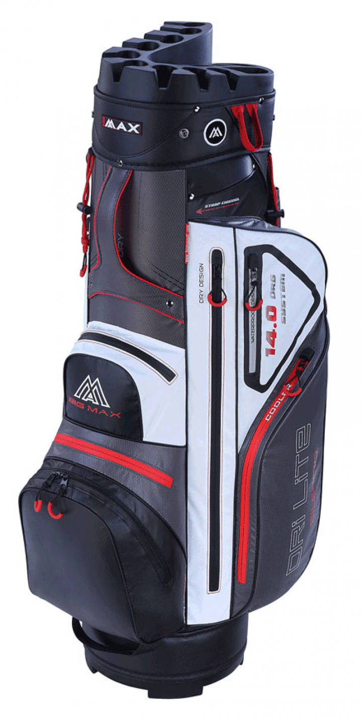 Big Max Vagnbag DriLite Silencio Grå/Vit/Svart i gruppen Bagar / Vagnbagar hos Dimbo Golf AB (7712020-901099)