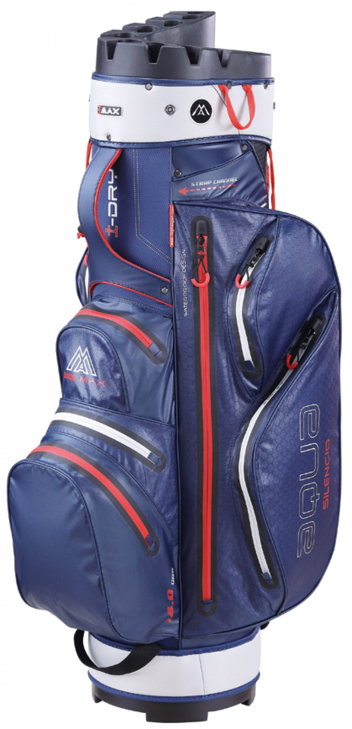Big Max Vagnbag Aqua Silencio 3 Marin/Silver/Röd i gruppen Bagar / Vagnbagar Vattentäta hos Dimbo Golf AB (7712022-100225)