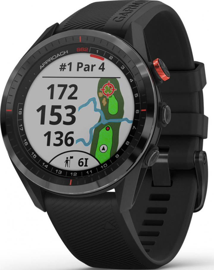 Garmin Golfklocka Approach S62 Svart/Svart i gruppen Elektronik / Golfklockor hos Dimbo Golf AB (8888025-0220000)