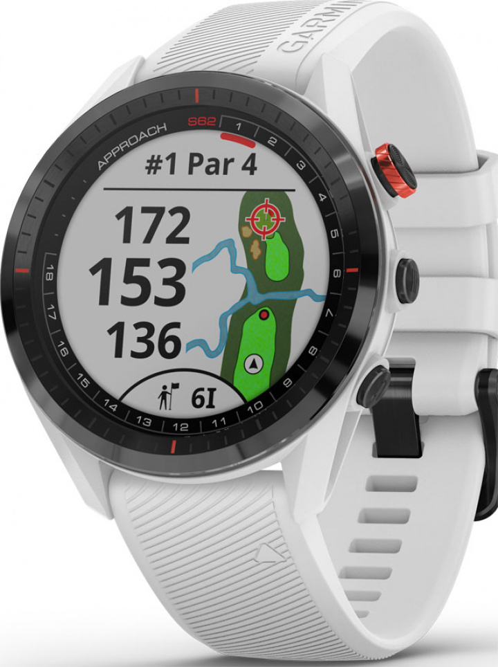 Garmin Golfklocka Approach S62 Vit/Svart i gruppen Elektronik / Golfklockor hos Dimbo Golf AB (8888025-0220001)