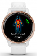 Garmin Smartklocka Venu 2S Roséguld/Vit