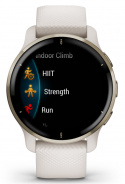 Garmin Smartklocka Venu 2 Plus Guld/Stål/Vit