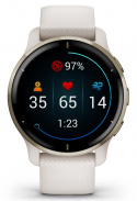 Garmin Smartklocka Venu 2 Plus Guld/Stål/Vit