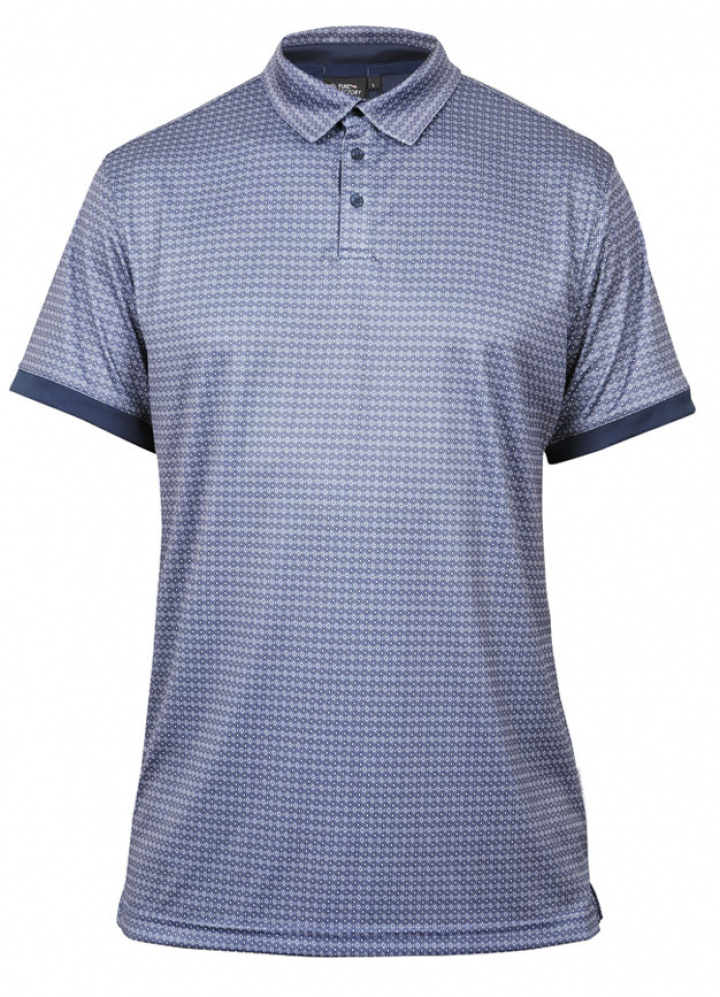 Func Factory Piké Frank Hawaii Indigo i gruppen Kläder / Herrkläder / KORTÄRMAT hos Dimbo Golf AB (9050006-6204r)