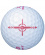 XXIO Golfbollar Rebound 2 Vit/Rosa (1st Dussin)