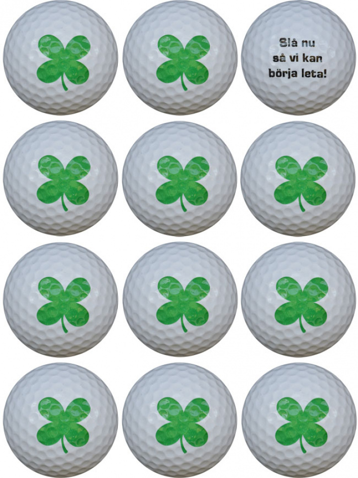 WL Golfboll Vit Fyrklöver - Slå nu så vi kan börja leta! (1st duss) i gruppen Golfbollar / Alternativa Golfbollar hos Dimbo Golf AB (9915100-100401)