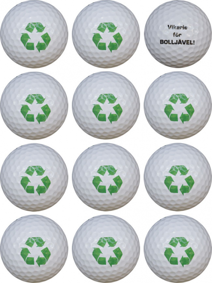 WL Golfboll Vit Återvinning - Vikarie för BOLLJÄVEL! (1st duss) i gruppen Golfbollar / Alternativa Golfbollar hos Dimbo Golf AB (9915100-100608)