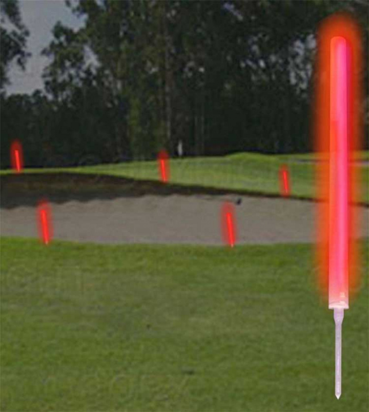 Night Flyer YardMarker 10 tum 25st Röda i gruppen Tillbehör / Golftillbehör / Övriga Golftillbehör hos Dimbo Golf AB (9981183-003)