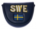 Sverige Headcover Putter Mallet Mörkblå