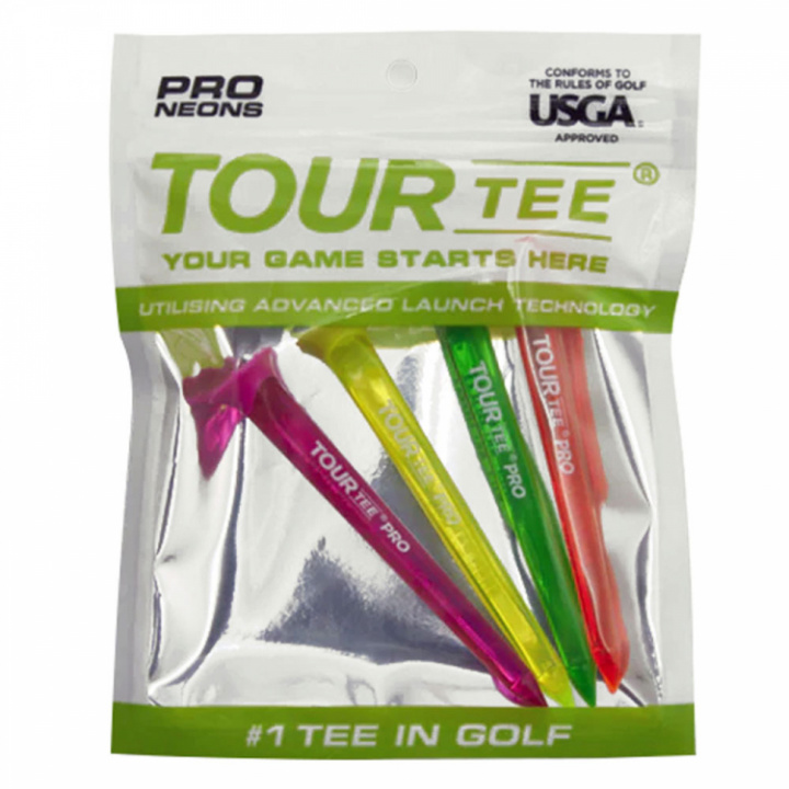Tour Tee Pro 4st 80mm Neon i gruppen Tillbehör / Golftillbehör / Peggar hos Dimbo Golf AB (9981223-ProN)