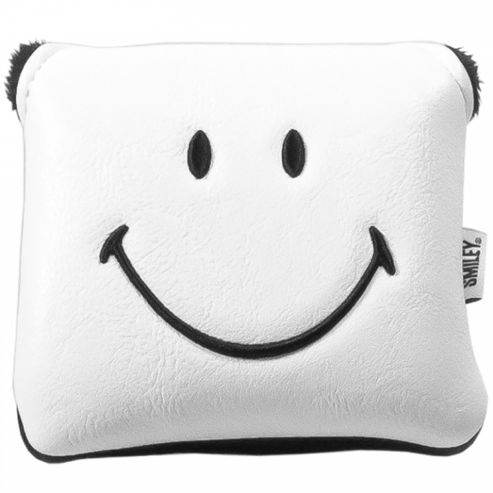 Smiley Headcover Putter Mallet Vit i gruppen Tillbehör / Golftillbehör / Headcover Metalwoods hos Dimbo Golf AB (9981231-350385)