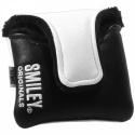 Smiley Headcover Putter Mallet Vit