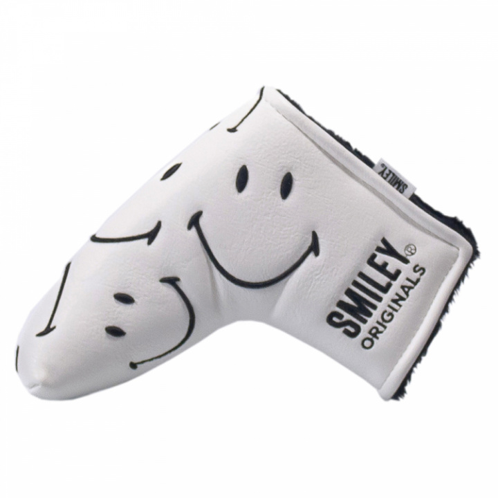Smiley Headcover Putter Blade Vit i gruppen Tillbehör / Golftillbehör / Headcover Metalwoods hos Dimbo Golf AB (9981231-350392)
