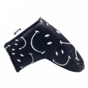 Smiley Headcover Putter Blade Svart