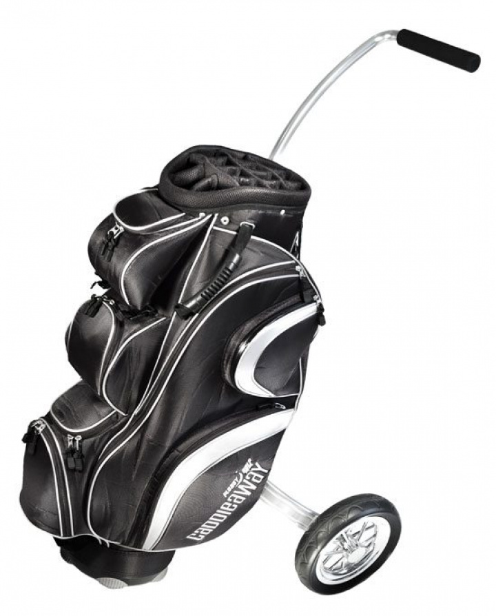 Pleasy Caddieaway Bag & Vagn med 3 hjul Ställbart handtag i gruppen Vagnar / Golfvagnar hos Dimbo Golf AB (9983002)